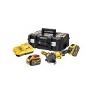 DEWALT Akku-Winkelschleifer 125 mm 18 V ohne Kohlebürste (2 x 9,0 Ah Akku + Ladegerät) DCG418X2
