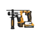 DEWALT Akku-Bohrhammer 18 V ohne Kohlebürste (2 x 1,7 Ah Akku + Ladegerät + TSTAK) DCH172E2T