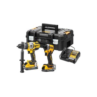  DEWALT Akku-Power-Pack 18 V (DCF850+DCD999 + 1x5,0 Ah +1x1,7 Ah Power Stack Akku+Ladegerät+TSTAK)