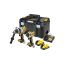 DEWALT Akku-Paket 18 V (DCF860 + DCD1007 + 2 x 5,0 Ah Power Stack Akku + Ladegerät + TSTAK)