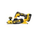 DEWALT Akku-Hobel 18 V ohne Kohlebürste (2 x 5,0 Ah Akkus + Ladegerät) DCP580P2