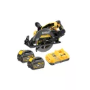 DEWALT Akku-Kreissäge 18 V (2 x 6,0 Ah Akkus + Ladegerät) DCS577T2