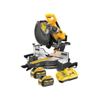   DEWALT Akku-Gehrungssäge 18 V (2 x 9,0 Ah Akku + Ladegerät) DCS781 x 2