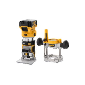   DEWALT Akku-Router 18 V (2 x 5,0 Ah Akkus + Ladegerät) DCW604P2