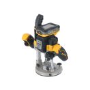 DEWALT Akku-Oberfräse 18 V 12 mm (2 x 5,0 Ah Power Stack Akku + Ladegerät + TSTAK)