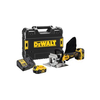   DEWALT Akku-Hobel 18 V ohne Kohlebürste (2 x 5,0 Ah Akkus + Ladegerät) DCW682P2