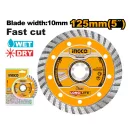 INGCO Diamanttrennscheibe 125 x 10 x 22,2 mm Turbo