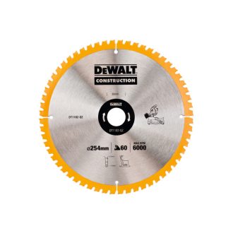 DEWALT Sägeblatt für Holz 254 x 30 x 2,4 mm / 60T ATB