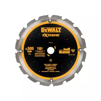   DEWALT EXTREME Kreissägeblatt für zementgebundene Spanplatten 305 x 30 x 2,4 mm / 16 Zähne