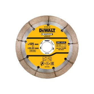   DEWALT Diamant-Trennscheibe segmentiert 125 x 22,2 mm Doppelscheibe