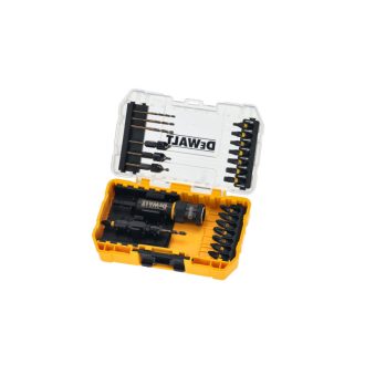   DEWALT FLEXTORQ Vorbohrer- und Bit-Spitzen-Set mit Adapter 24-teilig