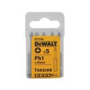 DEWALT Bitspitze PH1 x 57 mm (5 Stück)
