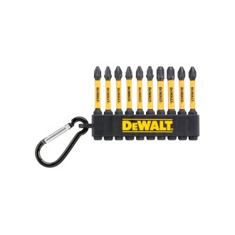   DEWALT Bit-Spitzen-Set 10-teilig 1/4" Hex (PZ2x6, PZ3x2, PH2x2 / 57 mm) FLEXTORQ