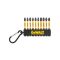 DEWALT Bit-Spitzen-Set 10-teilig 1/4" Hex (PZ2x6, PZ3x2, PH2x2 / 57 mm) FLEXTORQ