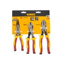 DEWALT Zangenset 3-teilig isoliert bis 1000 V (lasergehärtet)