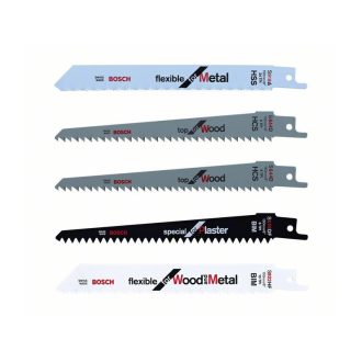   BOSCH Säbelsägeblatt-Set, 5-teilig, 150 mm (Metall-Holz-Gips)
