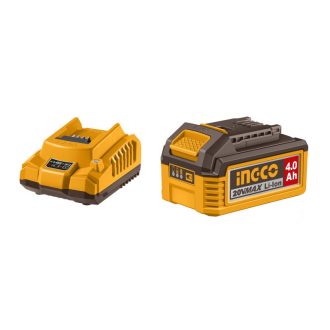 INGCO Akku-Set 20 V (1 x 4,0 Ah Akku + 2,0 A Ladegerät)