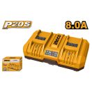 INGCO Doppel-Akkuladegerät 8,0 A 20 V