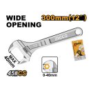 INGCO Verstellbarer Gabelschlüssel 0-40 mm / 300 mm