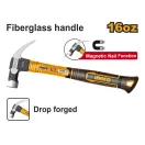 INGCO Zimmermannshammer 450 g mit Glasfaserstiel magnetisch