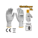 INGCO Schnittfester Montagehandschuh XL, mit PU-Beschichtung, 3-Finger-Design