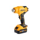 INGCO Akku-Heißluftpistole 550°C 20 V (1 x 4,0 Ah Akku + Ladegerät)