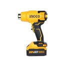 INGCO Akku-Heißluftpistole 550°C 20 V (1 x 4,0 Ah Akku + Ladegerät)