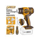 INGCO Akku-Heißluftpistole 550°C 20 V (ohne Akku und Ladegerät)