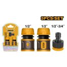 INGCO Schnellkupplungsset 3-teilig