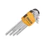 INGCO Torx-Schlüssel-Set 9-teilig T10-T50 S2