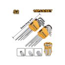 INGCO Langes Torx- und Inbusschlüsselset 18-teilig