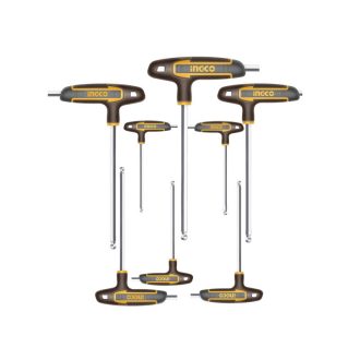 INGCO Kugelkopf-Inbusschlüssel-Set 8-teilig S2