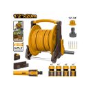 INGCO Schlauchwagen-Set (1 x 20 m Schlauch + 9-teiliges Bewässerungs-Set)
