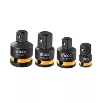   INGCO Steckschlüssel-Adapter 4-teilig 1/4" <--> 3/8", 1/2" <--> 3/8"
