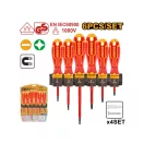 INGCO Schraubendreherset 6-teilig magnetisch isoliert bis 1000 V