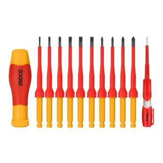 INGCO Schraubendrehersatz 12-teilig, bis 1000 V isoliert