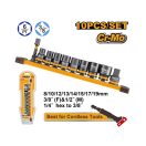 INGCO Maschinelle Steckschlüssel-Set 10-teilig 3/8" 8-19 mm CrMo