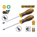 INGCO Schraubendreher-Set 2-teilig CrV