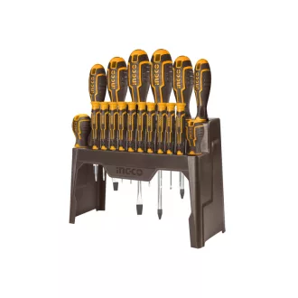 INGCO Schraubendreher-Set 18-teilig magnetisch CrV