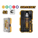 INGCO Ratschen- und Präzisions-Schraubendreherset 55-teilig