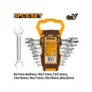 INGCO Gabelschlüsselset 8-teilig 6-22 mm CrV