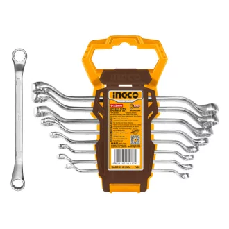 INGCO Schlüsselsatz 8-teilig 6-22 mm CrV