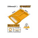 INGCO Mikrofaser-Malerrollen-Set 3-teilig 230 x 12 x 6 mm