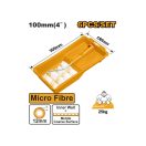 INGCO Mikrofaser Farbroller Set 6-teilig 100 x 12 x 6 mm