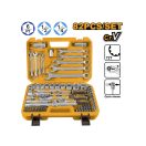 INGCO Steckschlüsselsatz 82-teilig 1/4" 4-10 mm, 1/2" 10-32 mm CrV