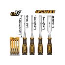 INGCO Stechbeitel-Set 4-teilig 6-25 mm mit Kunststoffgriff