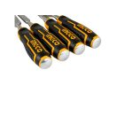 INGCO Stechbeitel-Set 4-teilig 6-25 mm mit Kunststoffgriff