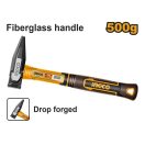 INGCO Schlosserhammer 500 g mit Glasfasergriff