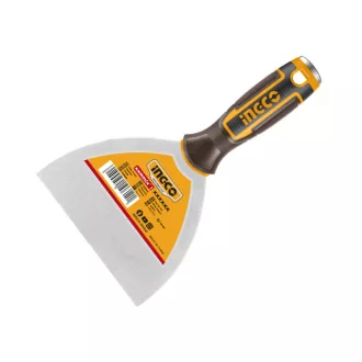 INGCO Spachtel 125 mm Edelstahl mit weichem Griff