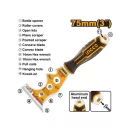 INGCO Multifunktionsspachtel 75 mm Edelstahl, weicher Griff